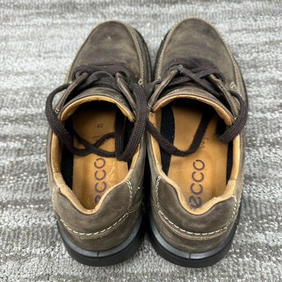 ECCO Fusion II Tie Cocoa Brown Nubuck Lace Up Oxfords Mens Size 8 Comfort Shoes main image 6